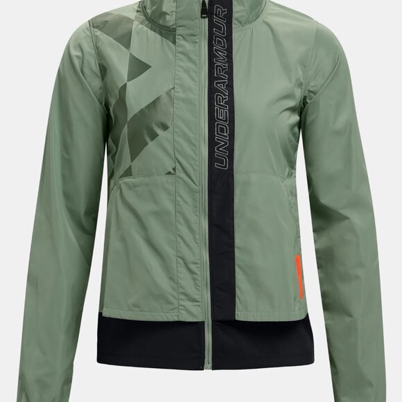 Under Armour Women's M UA Run Anywhere Laser Jacket Green Lightweight 1365639 - Picture 12 of 12